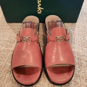 Clarks pink sandals